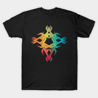 Rainbow geometric design 02 T-Shirt